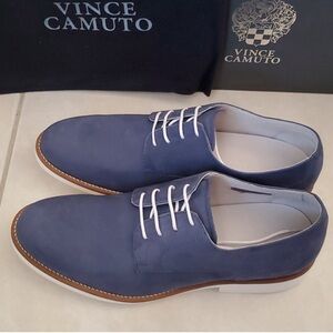 NWOT Vince Camuto men’s leather dress shoes in blue size 10